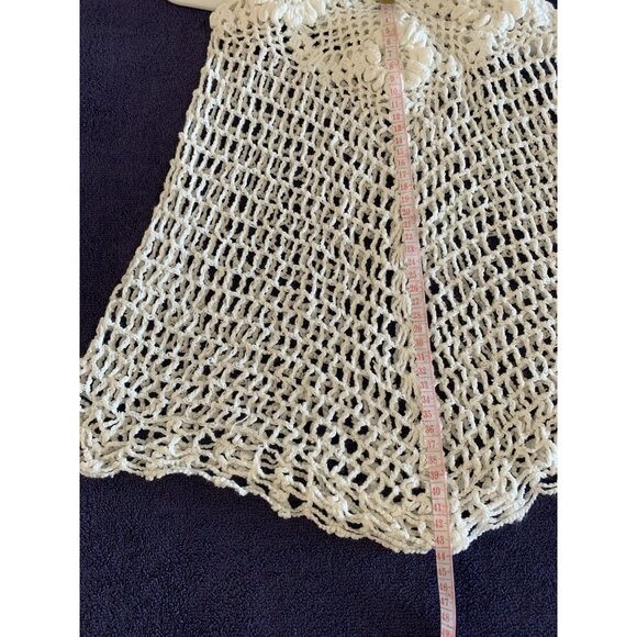 Crochet‎ White Tank Top Small - Picture 6 of 6